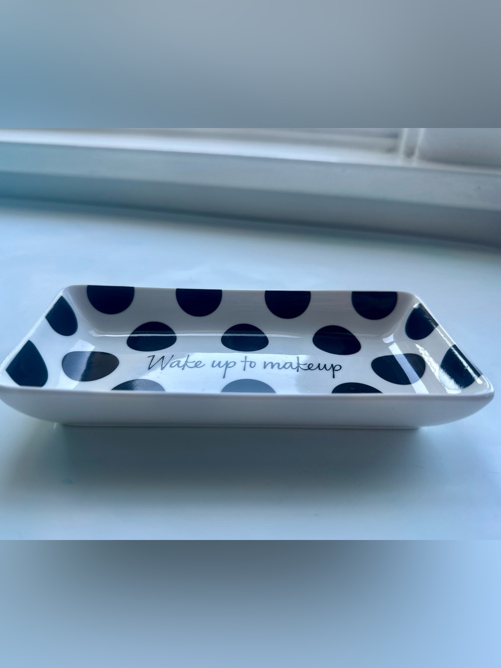 Sephora Beauty Insider Polka Dot Makeup/Accessories Tray - "Wake up to makeup